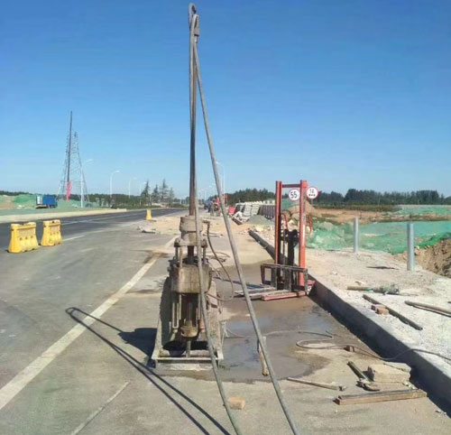 丰泽公路高聚物注浆加固